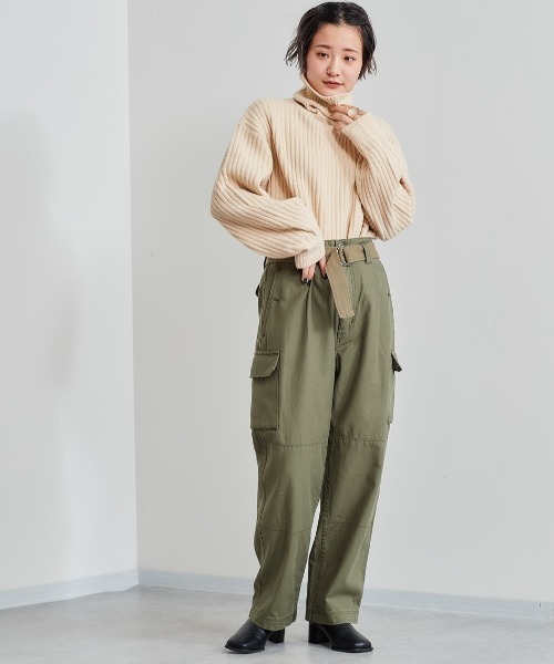 cepo（セポ）の「フレンチカーゴパンツ（その他パンツ・レディース・ベージュ/オリーブ・M/S）」の13枚目の写真
