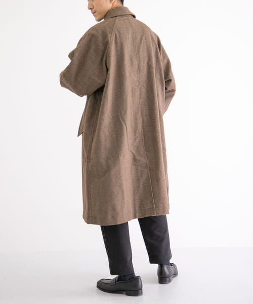 DAIWA PIER39（ダイワピア39）の「DAIWA PIER39　GORETEX TWEED SOUTIENCOLLAR（ステンカラーコート・メンズ・ブラウン/ベージュ・SMALL/MEDIUM/LARGE）」の15枚目の写真