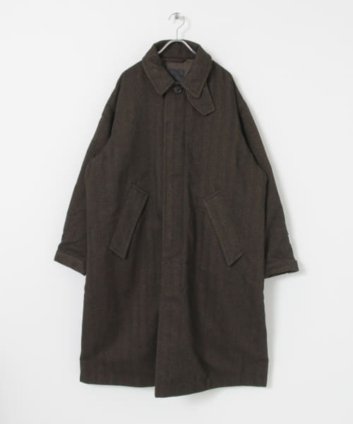 DAIWA PIER39（ダイワピア39）の「DAIWA PIER39　GORETEX TWEED SOUTIENCOLLAR（ステンカラーコート・メンズ・ブラウン/ベージュ・SMALL/MEDIUM/LARGE）」の18枚目の写真