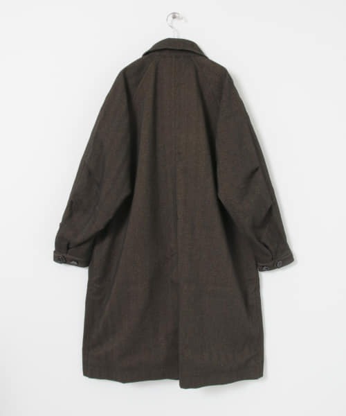 DAIWA PIER39（ダイワピア39）の「DAIWA PIER39　GORETEX TWEED SOUTIENCOLLAR（ステンカラーコート・メンズ・ブラウン/ベージュ・SMALL/MEDIUM/LARGE）」の19枚目の写真