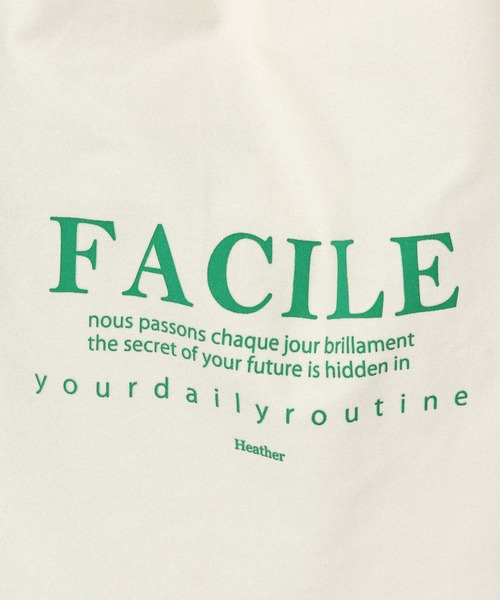 Heather（ヘザー）の「クリテハンドルトート　258188（トートバッグ・レディース・ホワイト×グリーン/ホワイト×ブラック/ブラック×ホワイト・ONE SIZE）」の6枚目の写真