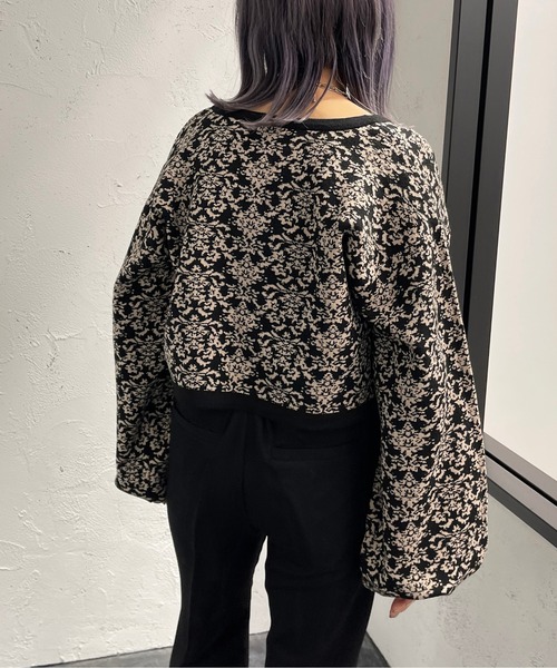 apres jour mignon(アプレジュールミニョン)の「ダマスク柄アンサンブル【ZOZOTOWN限定アイテム】(アンサンブル・レディース・ベージュ/ブラック系その他/グリーン系その他・X-LARGE/フリー)」の19枚目の写真