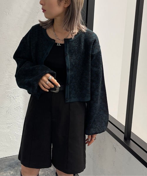 apres jour mignon(アプレジュールミニョン)の「ダマスク柄アンサンブル【ZOZOTOWN限定アイテム】(アンサンブル・レディース・ベージュ/ブラック系その他/グリーン系その他・X-LARGE/フリー)」の10枚目の写真