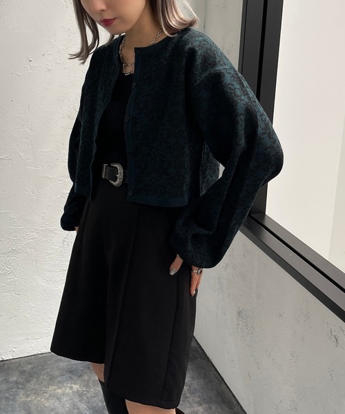 apres jour mignon(アプレジュールミニョン)の「ダマスク柄アンサンブル【ZOZOTOWN限定アイテム】(アンサンブル・レディース・ベージュ/ブラック系その他/グリーン系その他・X-LARGE/フリー)」の9枚目の写真