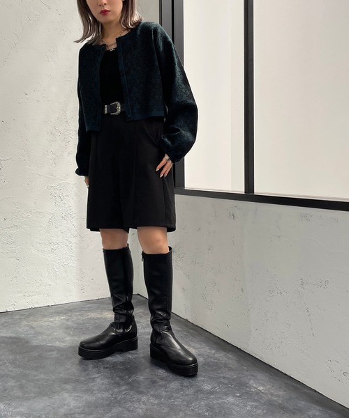 apres jour mignon(アプレジュールミニョン)の「ダマスク柄アンサンブル【ZOZOTOWN限定アイテム】(アンサンブル・レディース・ベージュ/ブラック系その他/グリーン系その他・X-LARGE/フリー)」の5枚目の写真