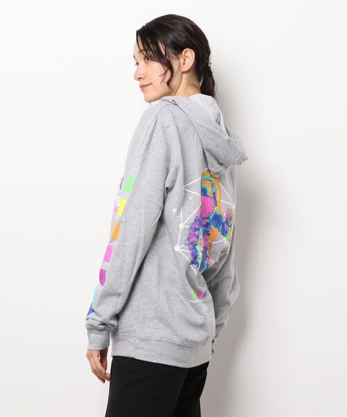 NASA(ナサ)の「【W】NASA SWEAT PULLPARKA(パーカー・レディース・ブラック/グレー・LARGE/X-LARGE/MEDIUM)」の3枚目の写真