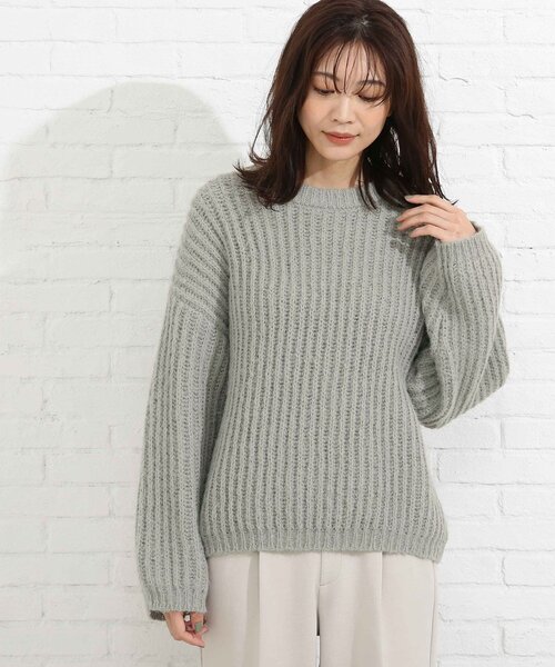 SHOO・LA・RUE（シューラルー）の「◆ふわふわニット（ニット/セーター・レディース・ライトグリーン/ナチュラル/ベビーピンク・00）」の6枚目の写真