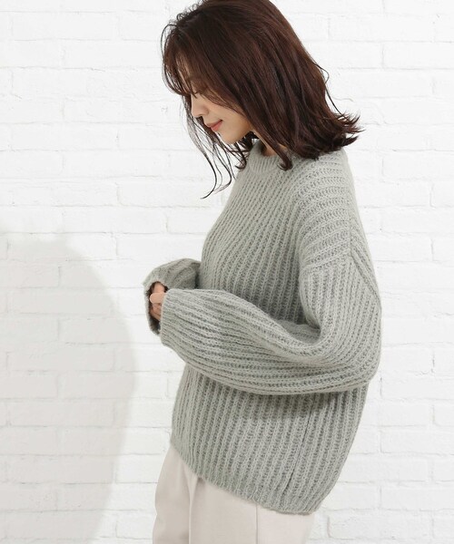 SHOO・LA・RUE（シューラルー）の「◆ふわふわニット（ニット/セーター・レディース・ライトグリーン/ナチュラル/ベビーピンク・00）」の14枚目の写真