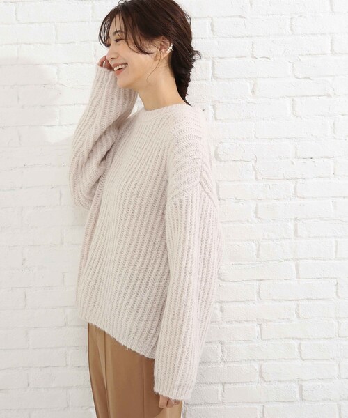 SHOO・LA・RUE（シューラルー）の「◆ふわふわニット（ニット/セーター・レディース・ライトグリーン/ナチュラル/ベビーピンク・00）」の7枚目の写真