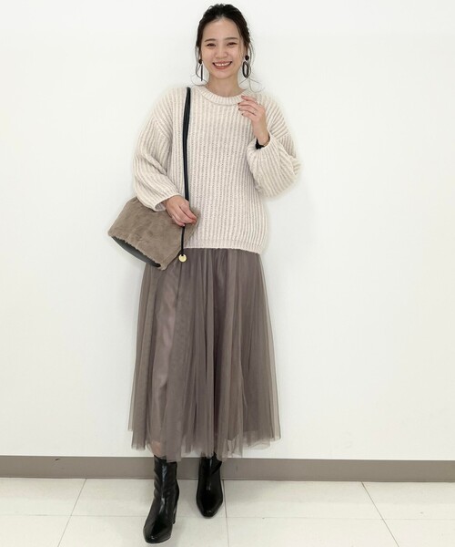 SHOO・LA・RUE（シューラルー）の「◆ふわふわニット（ニット/セーター・レディース・ライトグリーン/ナチュラル/ベビーピンク・00）」の12枚目の写真