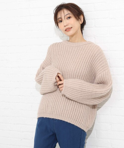 SHOO・LA・RUE（シューラルー）の「◆ふわふわニット（ニット/セーター・レディース・ライトグリーン/ナチュラル/ベビーピンク・00）」の8枚目の写真