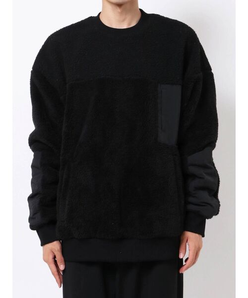 COTORICA（コトリカ）の「プードルボアスイッチプルオーバー（Tシャツ/カットソー・メンズ・ブラック/ベージュ/ブラウン・MEDIUM/LARGE）」の4枚目の写真