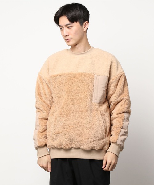 COTORICA（コトリカ）の「プードルボアスイッチプルオーバー（Tシャツ/カットソー・メンズ・ブラック/ベージュ/ブラウン・MEDIUM/LARGE）」の3枚目の写真