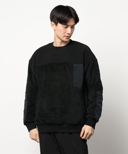 COTORICA（コトリカ）の「プードルボアスイッチプルオーバー（Tシャツ/カットソー・メンズ・ブラック/ベージュ/ブラウン・MEDIUM/LARGE）」の2枚目の写真