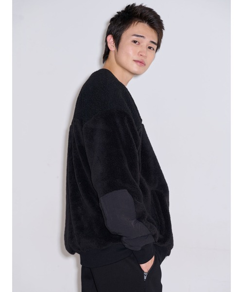 COTORICA（コトリカ）の「プードルボアスイッチプルオーバー（Tシャツ/カットソー・メンズ・ブラック/ベージュ/ブラウン・MEDIUM/LARGE）」の6枚目の写真