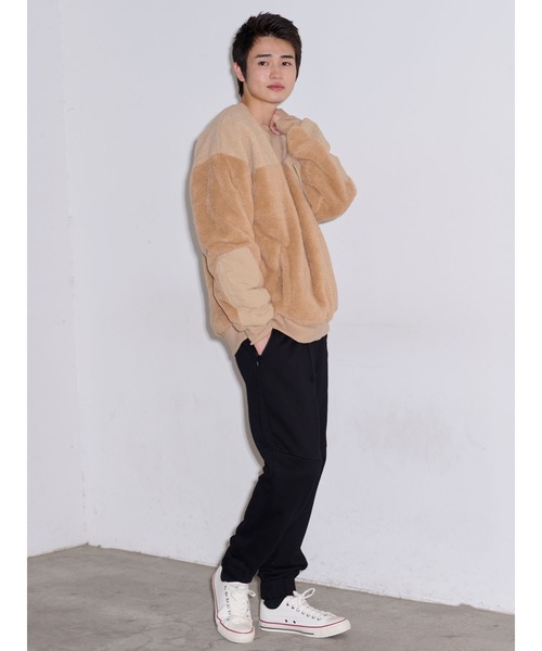 COTORICA（コトリカ）の「プードルボアスイッチプルオーバー（Tシャツ/カットソー・メンズ・ブラック/ベージュ/ブラウン・MEDIUM/LARGE）」の15枚目の写真