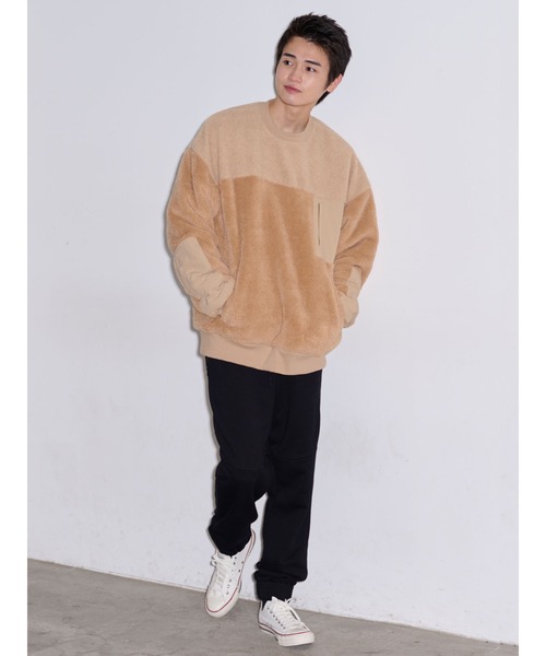 COTORICA（コトリカ）の「プードルボアスイッチプルオーバー（Tシャツ/カットソー・メンズ・ブラック/ベージュ/ブラウン・MEDIUM/LARGE）」の14枚目の写真