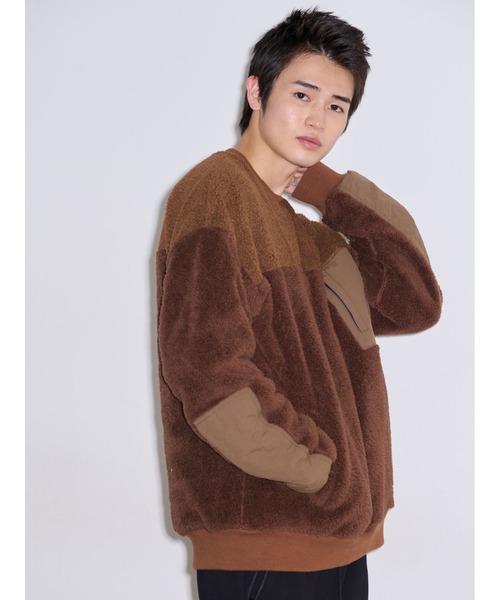 COTORICA（コトリカ）の「プードルボアスイッチプルオーバー（Tシャツ/カットソー・メンズ・ブラック/ベージュ/ブラウン・MEDIUM/LARGE）」の10枚目の写真