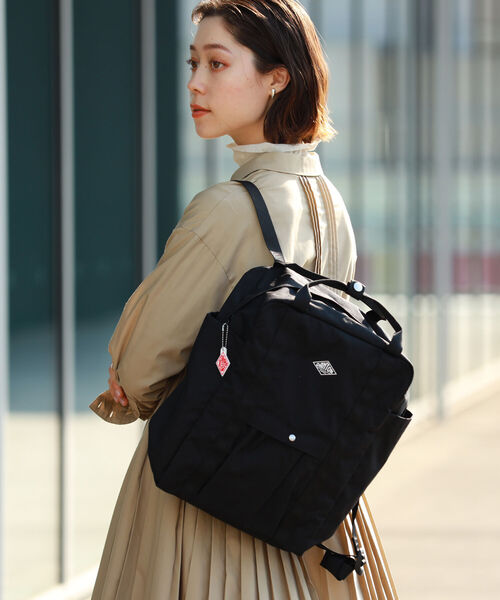 Ray BEAMS(レイビームス)の「【WEB限定】DANTON / CORDURA バックパック(バックパック/リュック・レディース・ブラック・ONE SIZE)」の4枚目の写真