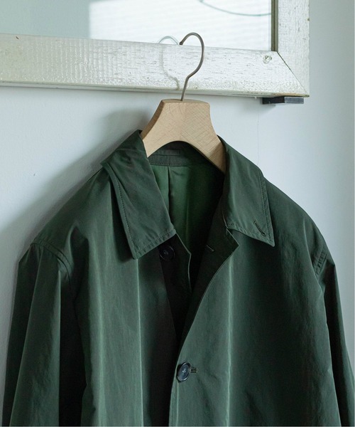 EDIFICE(エディフィス)の「ライトウェイト ステンカラー コート(ステンカラーコート・メンズ・ブラック/ナチュラル/グリーン/ネイビー・SMALL/MEDIUM/LARGE/X-LARGE)」の13枚目の写真