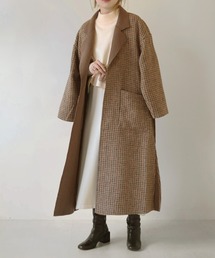 Bab | チェックロングチェスターコート(チェスターコート)