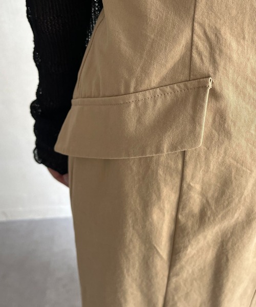 CAPRICIEUX LE'MAGE(カプリシューレマージュ)の「ハイウエストマーメイドジャンスカ(スカート・レディース・ブラック/ベージュ・FREE)」の10枚目の写真