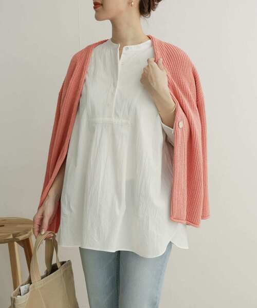 URBAN RESEARCH DOORS（アーバンリサーチドアーズ）の「ローゲージカーディガン（カーディガン/ボレロ・レディース・ベージュ/ピンク/アイボリー・1）」の13枚目の写真