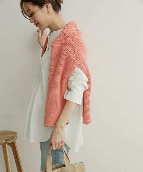 URBAN RESEARCH DOORS（アーバンリサーチドアーズ）の「ローゲージカーディガン（カーディガン/ボレロ・レディース・ベージュ/ピンク/アイボリー・1）」の15枚目の写真