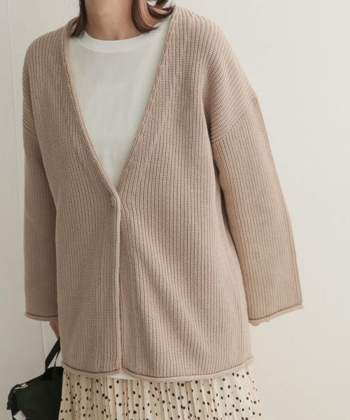 URBAN RESEARCH DOORS（アーバンリサーチドアーズ）の「ローゲージカーディガン（カーディガン/ボレロ・レディース・ベージュ/ピンク/アイボリー・1）」の19枚目の写真