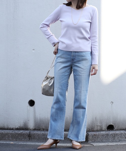 RIVE DROITE(リヴドロワ)の「総針2WAYニット(ニット/セーター・レディース・チャコールグレー/オフホワイト/バイオレット/レモンイエロー/ミント/ベージュ・FREE)」の17枚目の写真