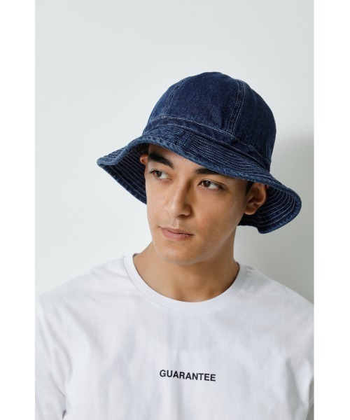 AZUL by moussy（アズールバイマウジー）の「DENIM METRO HAT/デニムメトロハット（ハット・メンズ・ブルー・FREE）」の8枚目の写真