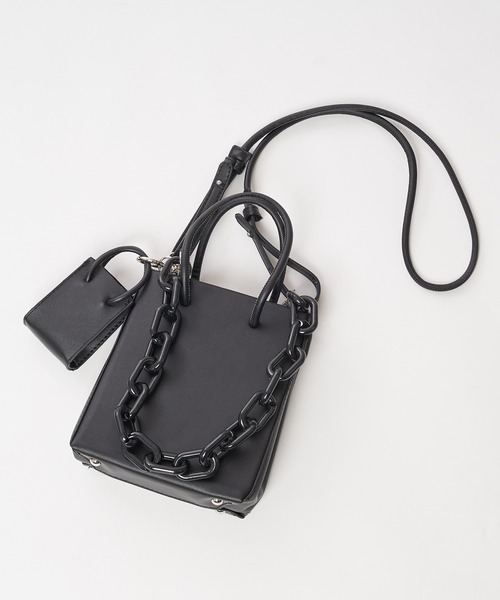 SPIRALGIRL（スパイラルガール）の「スクエアBAG（ショルダーバッグ・レディース・ホワイト/ブラック・FREE）」の18枚目の写真