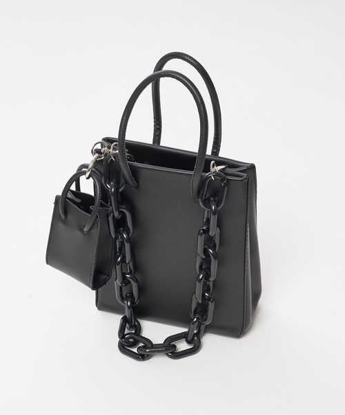 SPIRALGIRL（スパイラルガール）の「スクエアBAG（ショルダーバッグ・レディース・ホワイト/ブラック・FREE）」の13枚目の写真