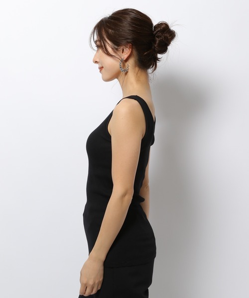 BARNYARDSTORM（バンヤードストーム）の「BARNYARDSTORM / シルク混リブタンク（タンクトップ・レディース・ホワイト/ブラック/ネイビー/カーキ・1/0）」の10枚目の写真