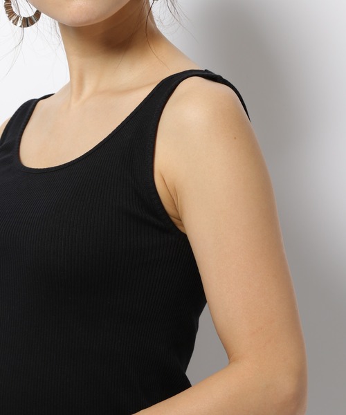 BARNYARDSTORM（バンヤードストーム）の「BARNYARDSTORM / シルク混リブタンク（タンクトップ・レディース・ホワイト/ブラック/ネイビー/カーキ・1/0）」の22枚目の写真