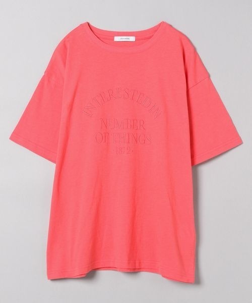 JEANASIS（ジーナシス）の「アソートカレッジTEE/273610（Tシャツ/カットソー・レディース・ホワイト/ピンク/ホワイト系その他/スミクロ・FREE）」の4枚目の写真