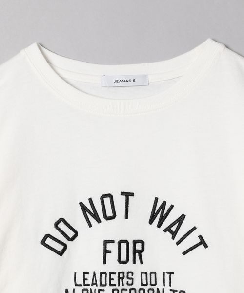 JEANASIS（ジーナシス）の「アソートカレッジTEE/273610（Tシャツ/カットソー・レディース・ホワイト/ピンク/ホワイト系その他/スミクロ・FREE）」の6枚目の写真