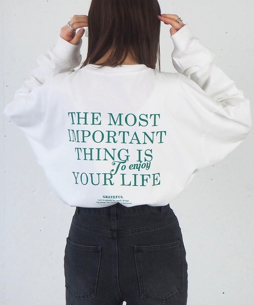 tiptop(ティップトップ)の「カラーロゴロンT(Tシャツ/カットソー・レディース・オフホワイト/ブルー/ラベンダー/ブラック系その他/ブルー系その他/ホワイト系その他・FREE)」の9枚目の写真