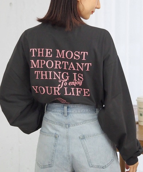 tiptop(ティップトップ)の「カラーロゴロンT(Tシャツ/カットソー・レディース・オフホワイト/ブルー/ラベンダー/ブラック系その他/ブルー系その他/ホワイト系その他・FREE)」の21枚目の写真
