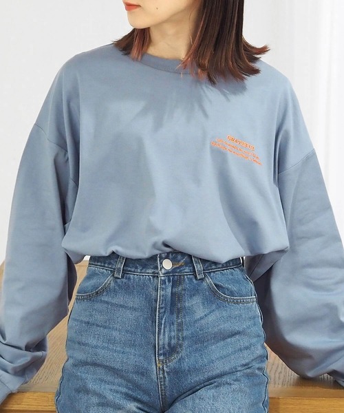tiptop(ティップトップ)の「カラーロゴロンT(Tシャツ/カットソー・レディース・オフホワイト/ブルー/ラベンダー/ブラック系その他/ブルー系その他/ホワイト系その他・FREE)」の17枚目の写真