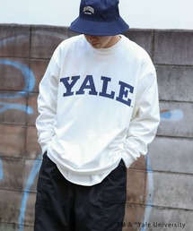 SENSE OF PLACE by URBAN RESEARCH | 【XLサイズWEB/一部店舗限定】【ユニセックス】【別注】YALEカレッジロゴロングTシャツ A(Tシャツ/カットソー)