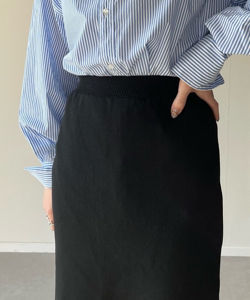 y/m by misato（イムバイミサト）の「総針タイトスカート（スカート・レディース・ブラック/グリーン/レッド・FREE）」の13枚目の写真