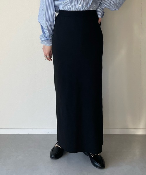 y/m by misato（イムバイミサト）の「総針タイトスカート（スカート・レディース・ブラック/グリーン/レッド・FREE）」の10枚目の写真