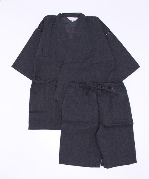 メンズ 綿麻甚平 S/M/L/LL/3L/4L（浴衣）｜KIMONOMACHI（キモノマチ）