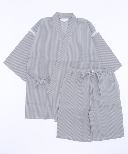 メンズ 綿麻甚平 S/M/L/LL/3L/4L（浴衣）｜KIMONOMACHI（キモノマチ）