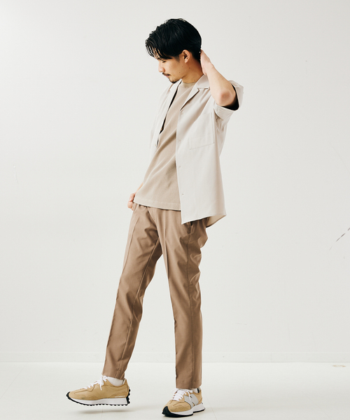 417 EDIFICE(フォーワンセブンエディフィス)の「【Reflax / リフラクス】オープンカラーシャツ(シャツ/ブラウス・メンズ・グレー/グレー系その他/ベージュ/グリーン/ネイビー/イエロー・SMALL/MEDIUM/LARGE/X-LARGE)」の12枚目の写真