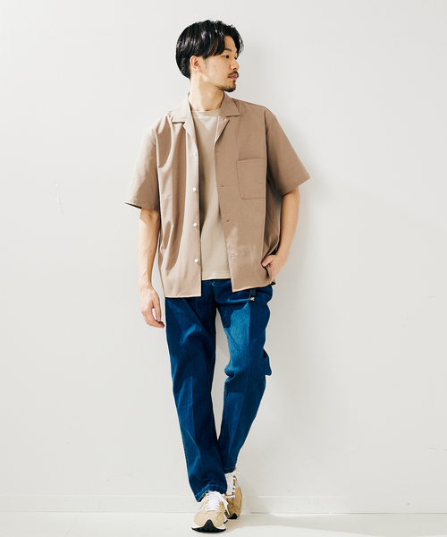 417 EDIFICE(フォーワンセブンエディフィス)の「【Reflax / リフラクス】オープンカラーシャツ(シャツ/ブラウス・メンズ・グレー/グレー系その他/ベージュ/グリーン/ネイビー/イエロー・SMALL/MEDIUM/LARGE/X-LARGE)」の16枚目の写真