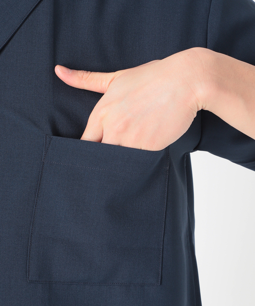 417 EDIFICE(フォーワンセブンエディフィス)の「【Reflax / リフラクス】オープンカラーシャツ(シャツ/ブラウス・メンズ・グレー/グレー系その他/ベージュ/グリーン/ネイビー/イエロー・SMALL/MEDIUM/LARGE/X-LARGE)」の7枚目の写真