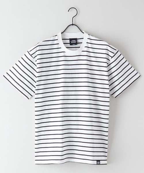 OUTDOOR PRODUCTS APPAREL（アウトドアプロダクツアパレル）の「ヘビーオンス　ボーダーTシャツ（Tシャツ/カットソー・メンズ・ブラック/ネイビー・X-LARGE/MEDIUM/LARGE）」の3枚目の写真