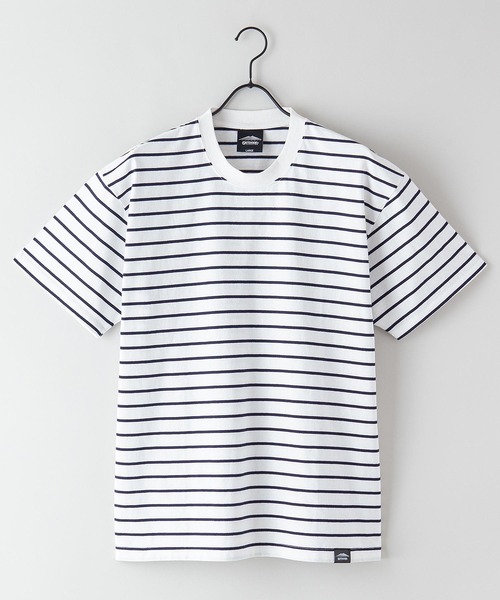 OUTDOOR PRODUCTS APPAREL（アウトドアプロダクツアパレル）の「ヘビーオンス　ボーダーTシャツ（Tシャツ/カットソー・メンズ・ブラック/ネイビー・X-LARGE/MEDIUM/LARGE）」の4枚目の写真